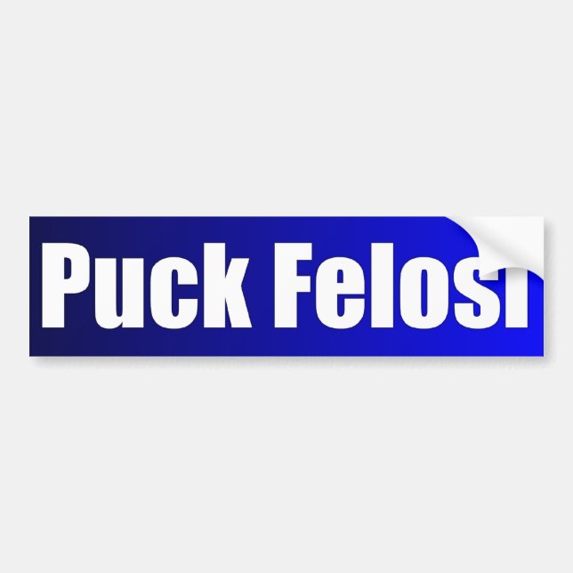 Autocollant De Voiture Anti Nancy Pelosi - galet Felosi (Devant)