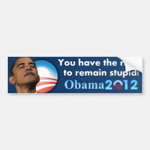 Autocollant De Voiture Anti Obama 2012