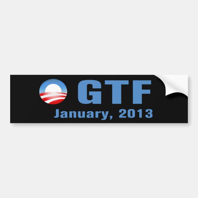 Autocollant De Voiture Anti Obama adhésif pour pare-chocs de GTF (Devant)