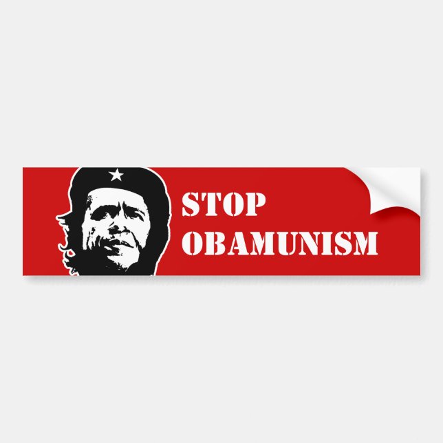 AUTOCOLLANT DE VOITURE ANTI-OBAMA/ADHÉSIF POUR PARE-CHOCS DE L'ARRÊT (Devant)