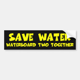 Autocollant De Voiture Anti Obama anti libéraux de Waterboarding