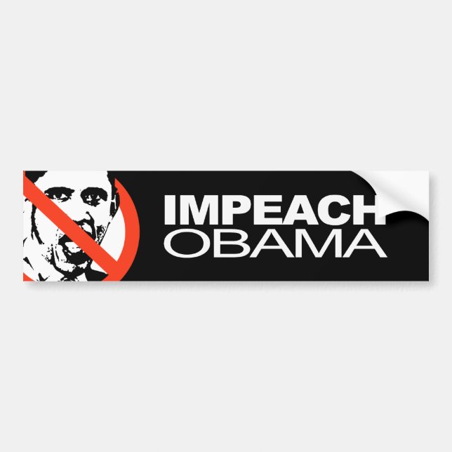 Autocollant De Voiture Anti-Obama - attaquez Obama (Devant)