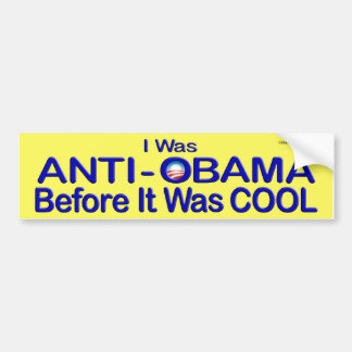 Autocollant De Voiture Anti-obama avant qu'il ait fait frais