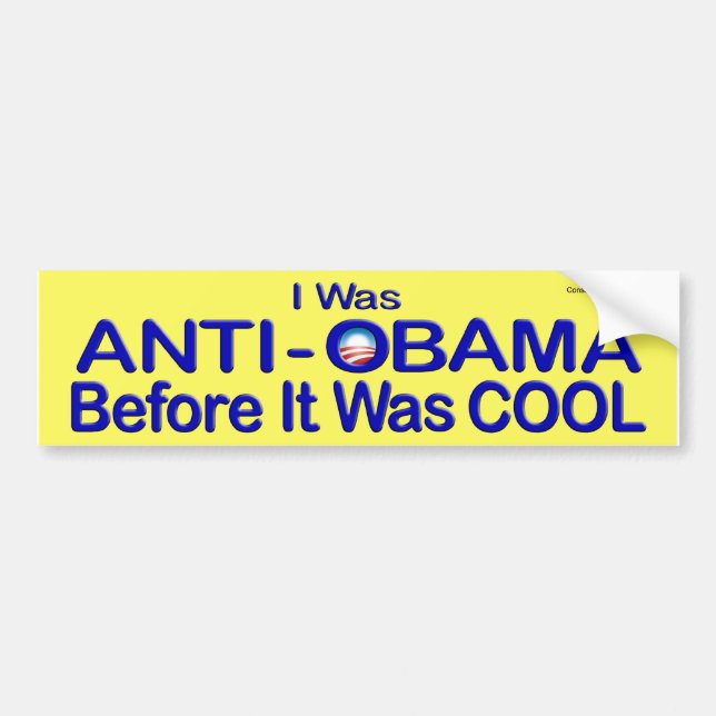 Autocollant De Voiture Anti-obama avant qu'il ait fait frais (Devant)