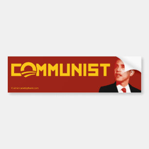 Autocollant De Voiture Anti-Obama : Communiste de Barack Obama