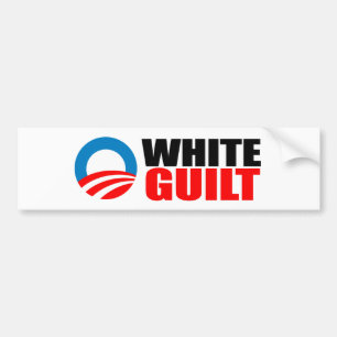 Autocollant De Voiture Anti-Obama - CULPABILITÉ BLANCHE