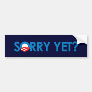 Autocollant De Voiture Anti-Obama - désolé encore