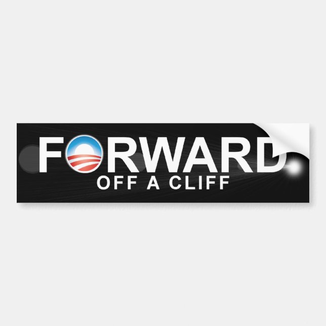 Autocollant De Voiture Anti Obama - expédiez - outre d'un clif (Devant)