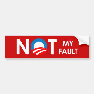 Autocollant De Voiture Anti-Obama - non mon blanc de défaut