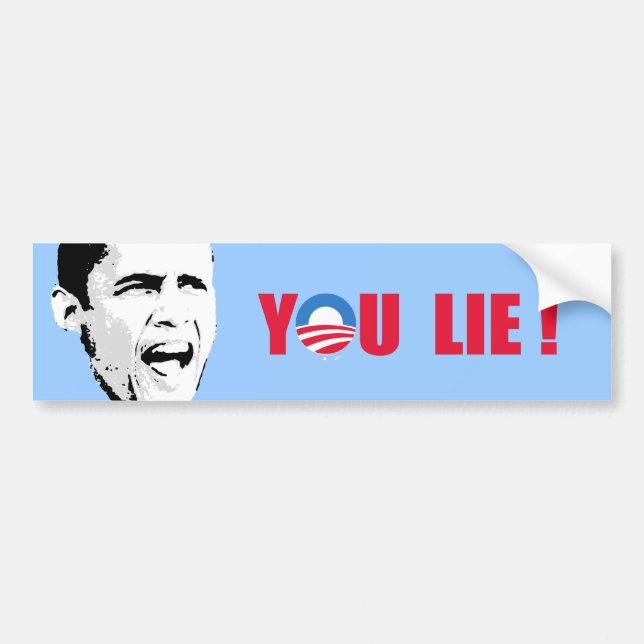 Autocollant De Voiture Anti-Obama - vous mensonge (Devant)