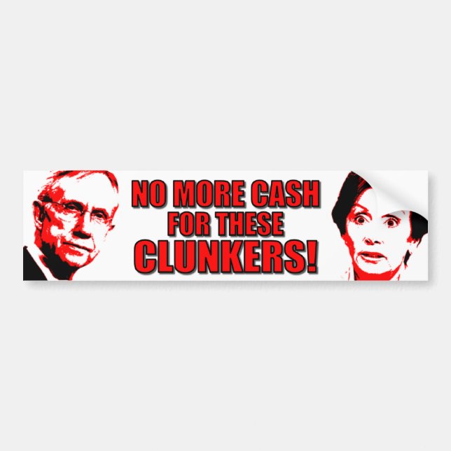 Autocollant De Voiture Anti Pelosi - anti Reid - tas de ferraille (Devant)