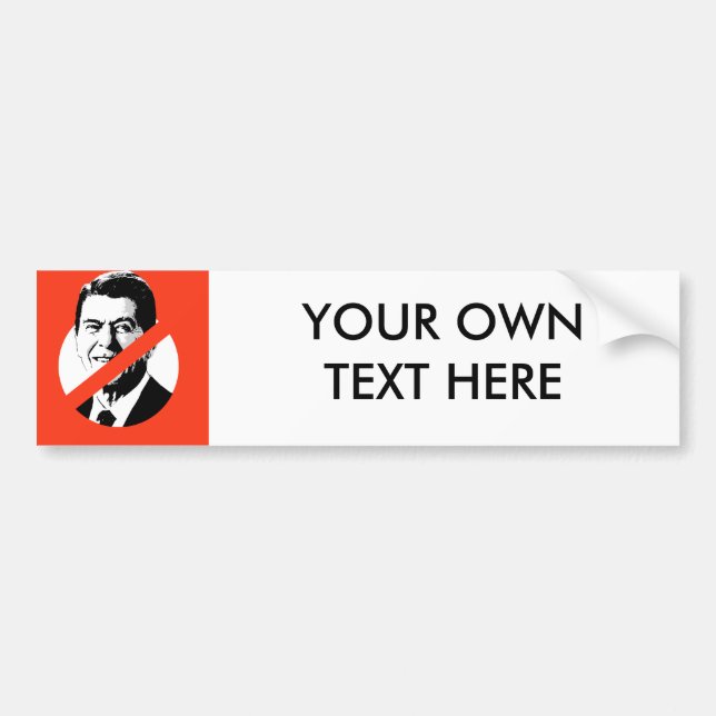 AUTOCOLLANT DE VOITURE ANTI-REAGAN (Devant)