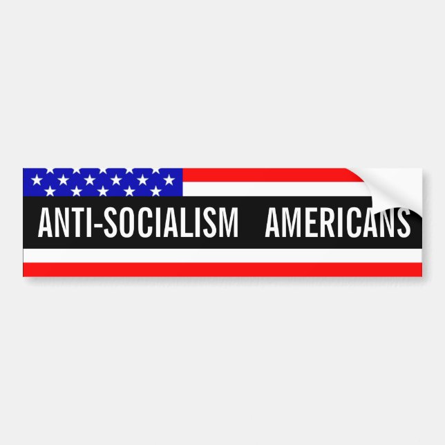 Autocollant De Voiture Anti-Socialisme (Devant)