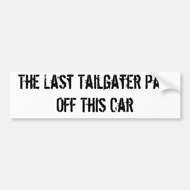 Autocollant De Voiture Anti-tailgater (Devant)
