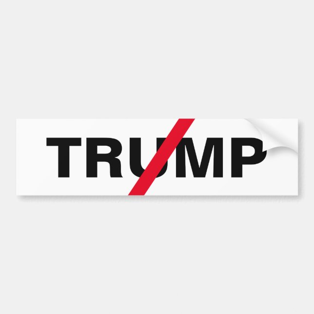 Autocollant De Voiture Anti-Trump (Devant)