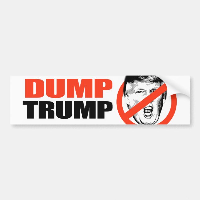 AUTOCOLLANT DE VOITURE ANTI-TRUMP - ATOUT DE DÉCHARGE - .PNG (Devant)