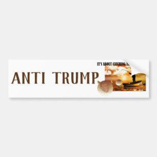 Autocollant De Voiture Anti Trump / Attraper le gros poisson !,