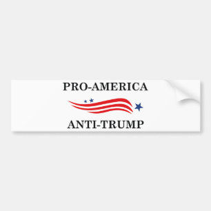 Autocollant De Voiture Anti-Trump pro-américain