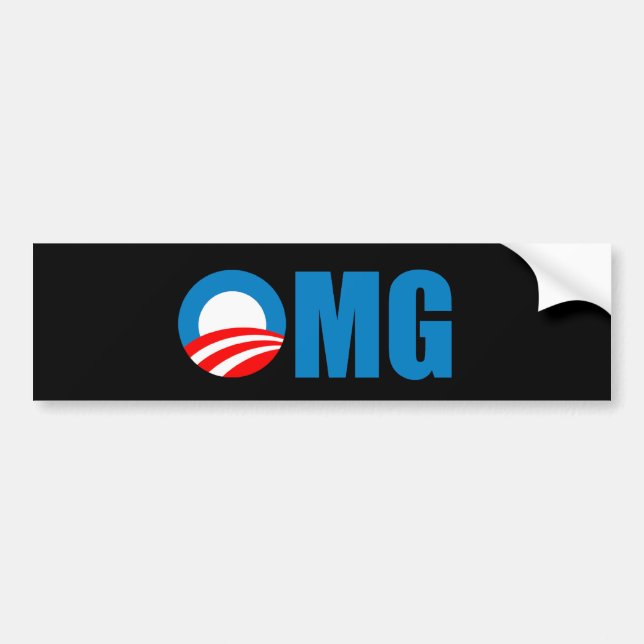 Autocollant De Voiture AntiObama OMG (Devant)