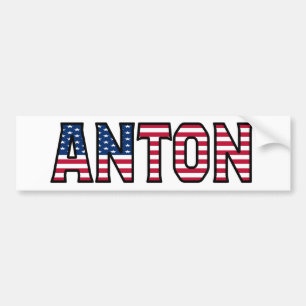 Autocollant De Voiture Anton Nom Vorname USA Aufkleber Sticker Auto