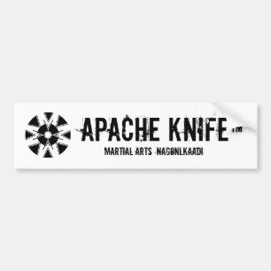 Autocollant De Voiture Apache Kinfe ®️ ™️ 🇺 🇸 Bumper Sticker