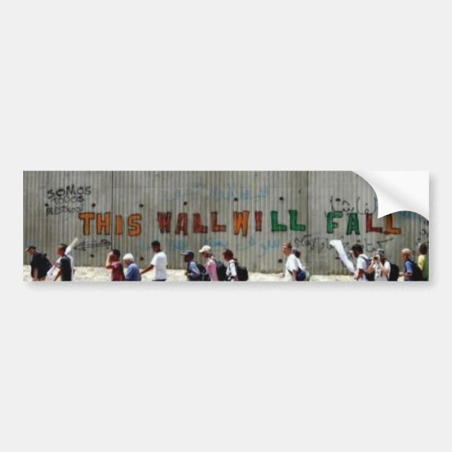 Autocollant De Voiture ApartheidWall-Qalqilya (Devant)