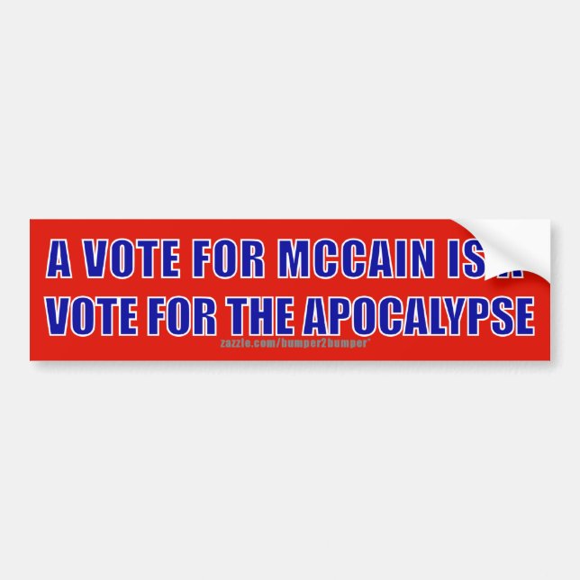 Autocollant De Voiture Apocalypse de McCain (Devant)