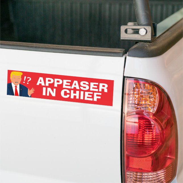 Autocollant De Voiture Apparaître En Chef Drôle Anti Trump (Sur camion)