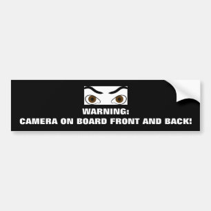 AUTOCOLLANT DE VOITURE APPAREIL-PHOTO DE VOITURE À BORD DE L'ADHÉSIF POUR