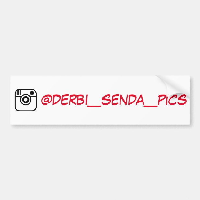 Autocollant De Voiture appui de @derbi_senda_pics (Devant)