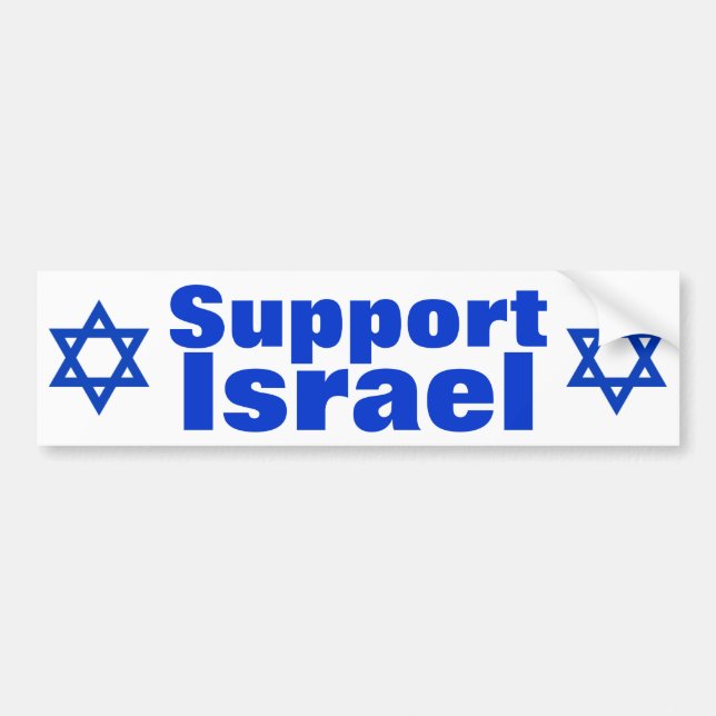 Autocollant De Voiture Appui Israël (Devant)