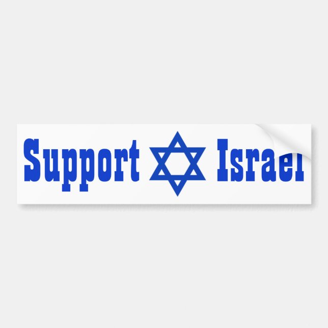 Autocollant De Voiture Appui Israël (Devant)
