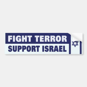 Autocollant De Voiture Appui Israël de terreur de combat