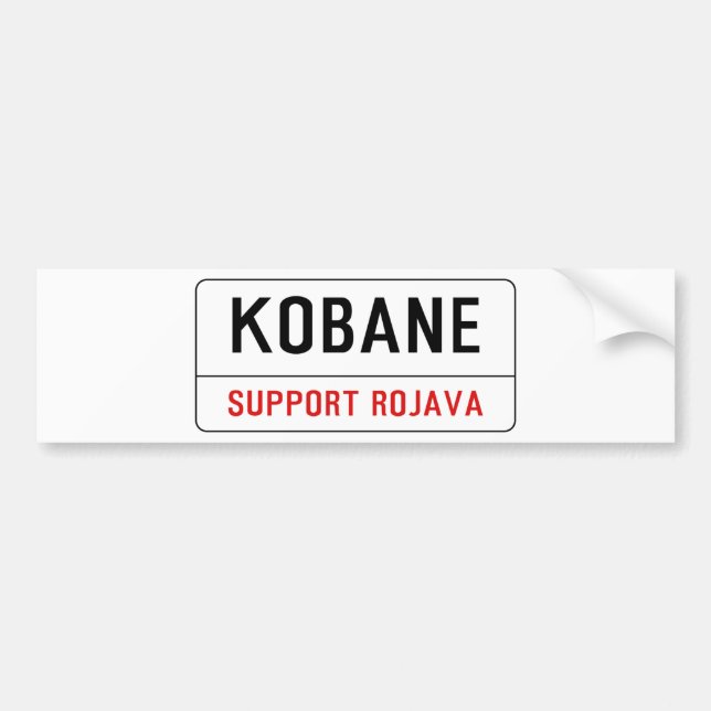 AUTOCOLLANT DE VOITURE APPUI KOBANE (Devant)