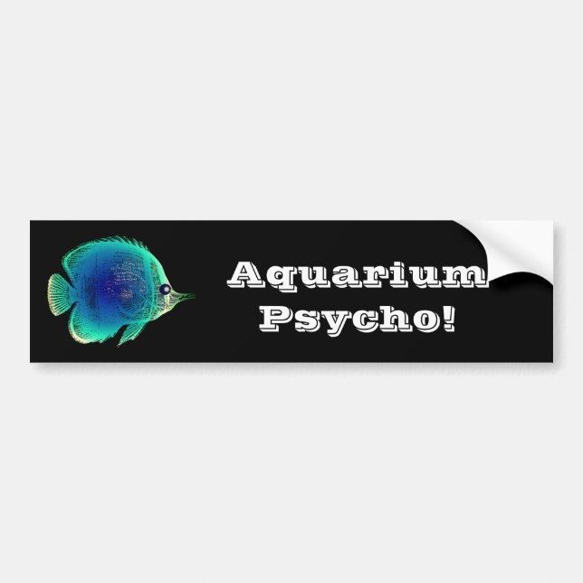 Autocollant De Voiture Aquarium Psycho (Devant)
