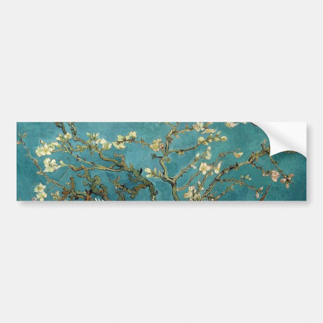 Autocollant De Voiture Arbre d'amande en fleurs - Van Gogh (Devant)