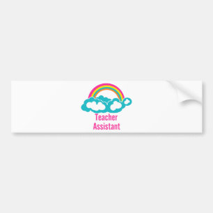 Autocollant De Voiture Arc-en-ciel auxiliaire du nuage du professeur