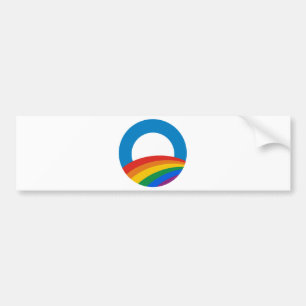 Autocollant De Voiture Arc-en-ciel d'Obama