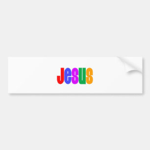 Autocollant De Voiture Arc-en-ciel Jésus