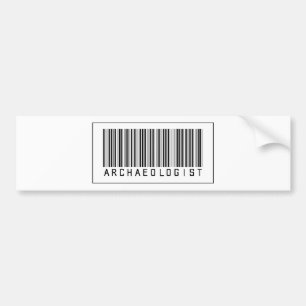 Autocollant De Voiture Archéologue de code barres