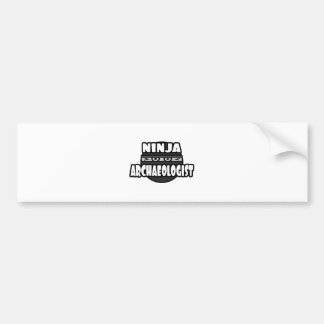 Autocollant De Voiture Archéologue Ninja