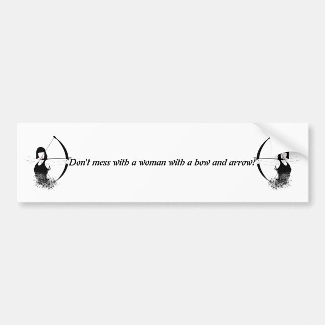 Autocollant De Voiture Archer féminin (Devant)
