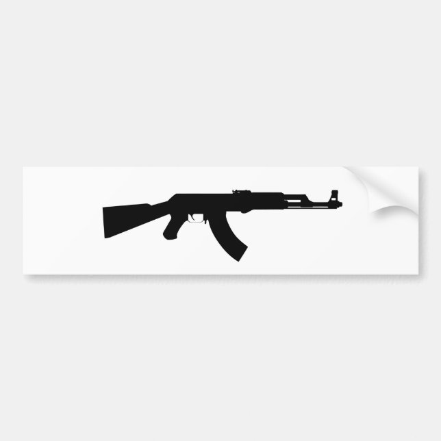 Autocollant De Voiture Arme à feu d'Ak47 (Devant)