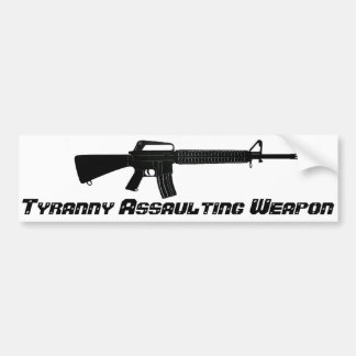 Autocollant De Voiture Arme d'assaut de la tyrannie AR-15