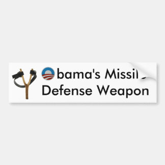 Autocollant De Voiture Arme de la défense de missile de fronde d'Obama