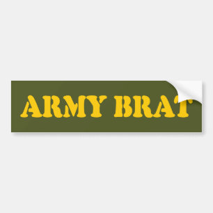 AUTOCOLLANT DE VOITURE ARMÉE BRAT