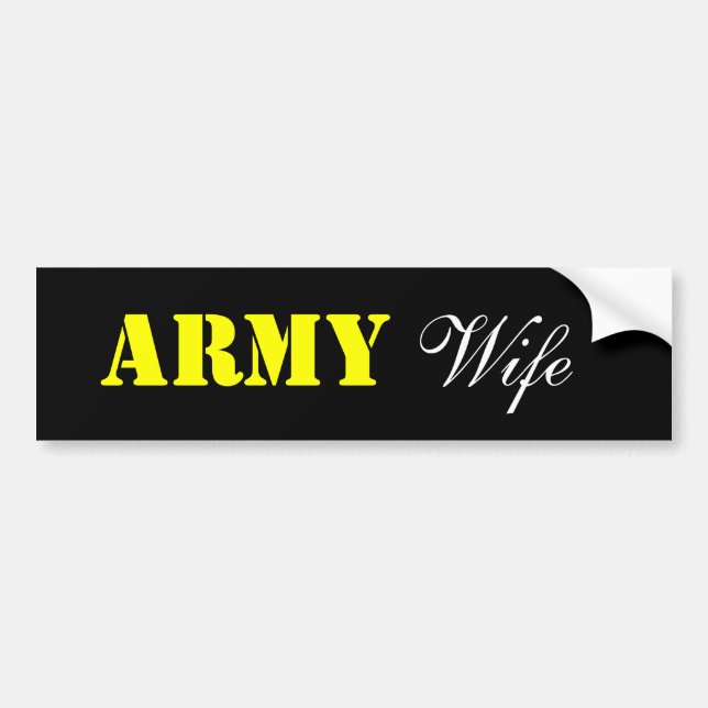 Autocollant De Voiture ARMÉE, épouse (Devant)