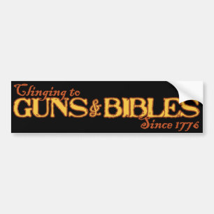 Autocollant De Voiture Armes à feu et bibles : Mainstary des Américains