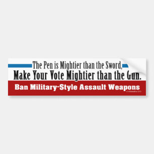 Autocollant De Voiture Armes d'assaut de Militaire-Style d'interdiction