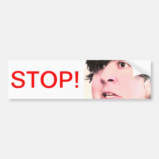 Autocollant De Voiture ARRÊT de JonTron (Devant)